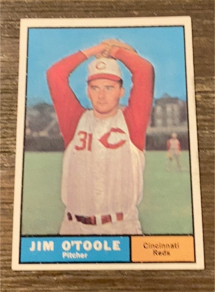 1961 Topps #328 Jim O'Toole — front