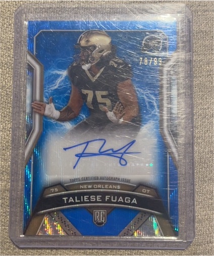 2025 Topps Resurgence #RRS-TFU Taliese Fuaga Rookie Auto — front