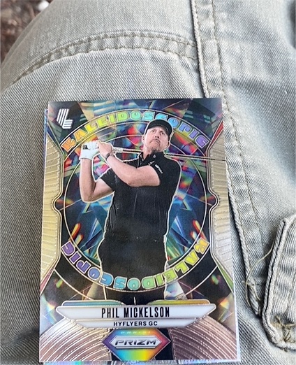 2025 Panini Prizm LIV Golf #7 Phil Mickelson Kaleidoscopic — front