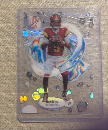 2024 Topps Signature Class #F-2 Jayden Daniels Fluidity Acetate RC — front