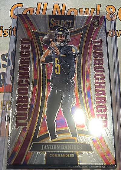 2024 Panini Select #12 Jayden Daniels Turbocharged — front