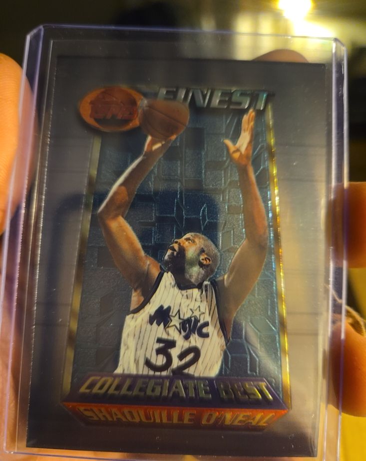 1994-95 Topps Finest #280 Shaquille O'Neal Collegiate Best — front