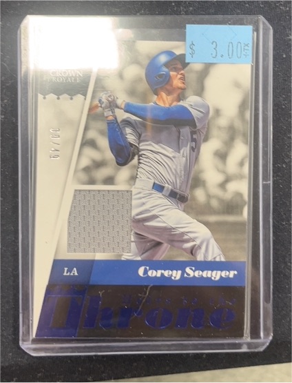 2018 Panini Crown Royale Heir To The Throne #HT-CS Corey Seager — front