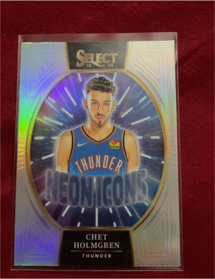 2024-25 Panini Select #17 Chet Holmgren Neon Icons — front