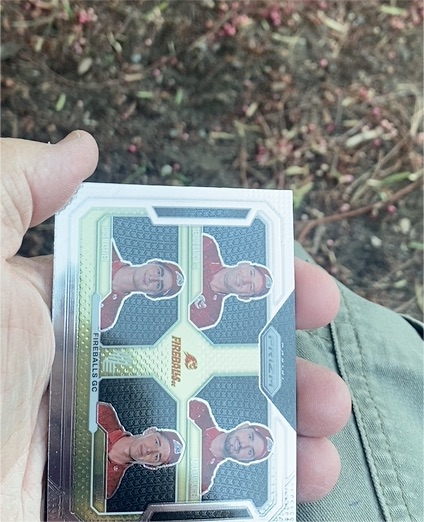 2025 Panini Prizm LIV Golf Fireballs GC Team Card #58 — front