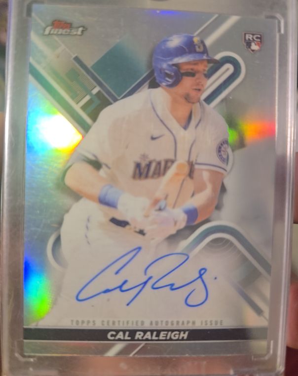 2022 Topps Finest #FA-CR Cal Raleigh — front