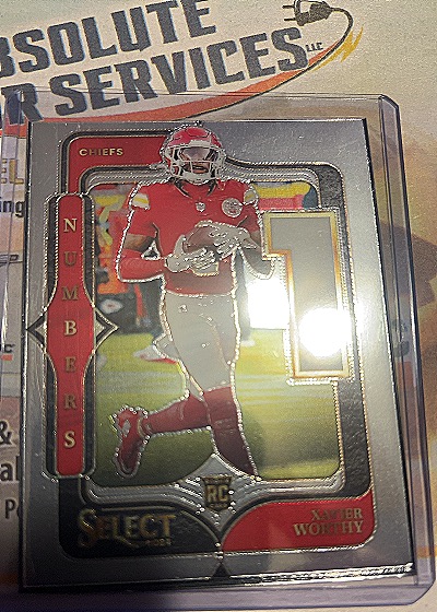 2024 Panini Select #8 Xavier Worthy Select Numbers — front