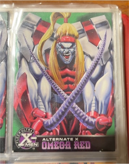 1995 Fleer Ultra X-Men Chromium Alternate X #15 Omega Red — front