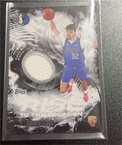 2025 Topps Cooper Flagg Rise To The Occasion Relic Rookie RC #RTO-CF — front