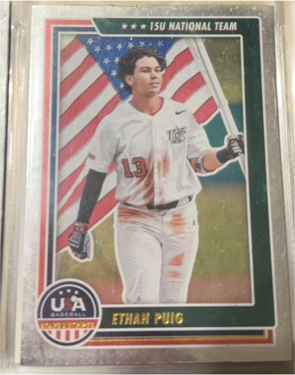 2022 Panini Stars and Stripes #82 Ethan Puig USA Baseball 15U National Team — front