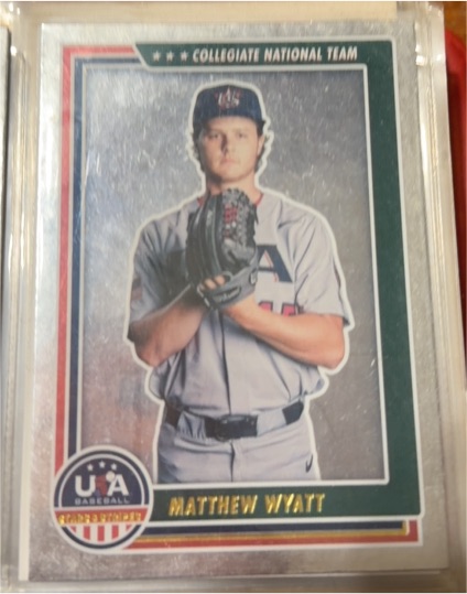 2022 Panini USA Baseball Stars & Stripes #42 Matthew Wyatt — front