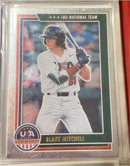 2022 Panini Stars & Stripes USA Baseball #68 Blake Mitchell — front