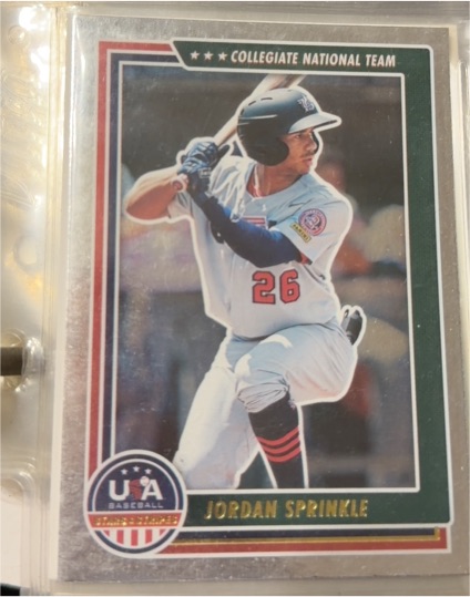 2022 Panini USA Baseball Stars & Stripes #26 Jordan Sprinkle — front