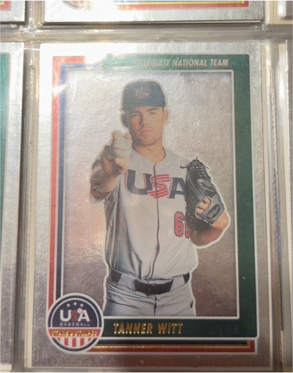 2022 Panini USA Baseball Stars & Stripes Longevity #41 Tanner Witt — front