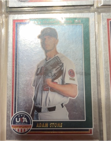 2022 Panini USA Baseball Stars & Stripes #32 Adam Stone — front