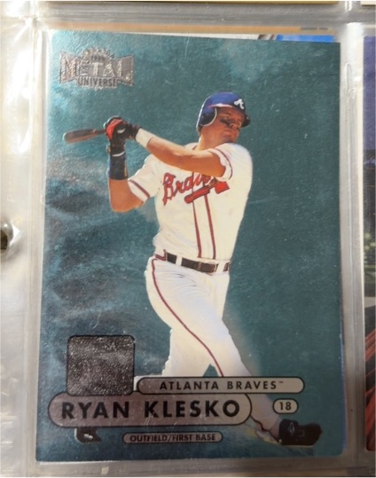 1998 Fleer Metal Universe #143 Ryan Klesko — front