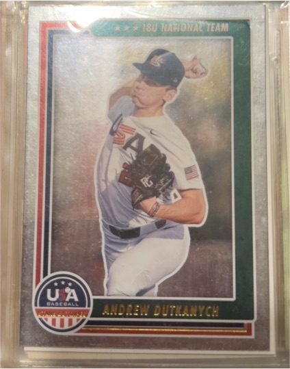 2022 Panini Stars & Stripes #56 Andrew Dutkanych USA Baseball 18U National Team — front