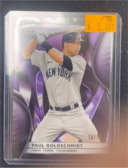 2025 Topps Chrome Black #146 Paul Goldschmidt New York Yankees — front