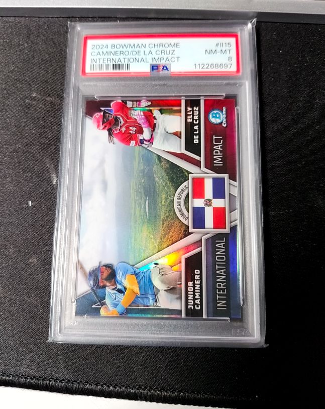 2024 Bowman Chrome #II-15 Elly De La Cruz, Junior Caminero International Impact — front