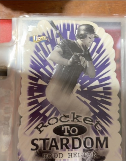 1998 Fleer Ultra Rocket to Stardom Die-Cut #10RS Todd Helton — front