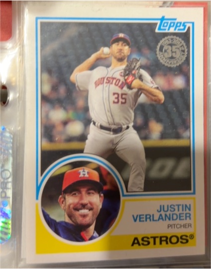2018 Topps #83-98 Justin Verlander — front