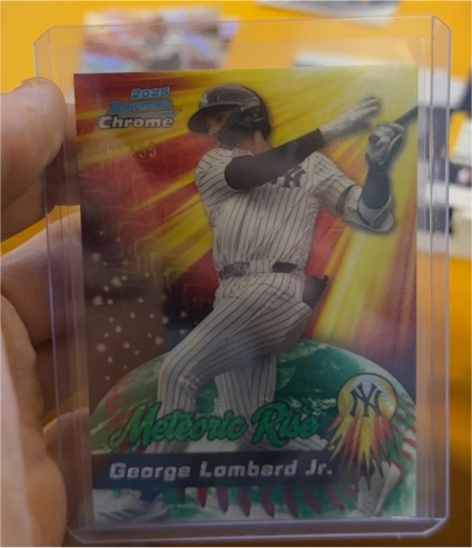 2025 Bowman Chrome #MR-18 George Lombard Jr. Meteoric Rise — front