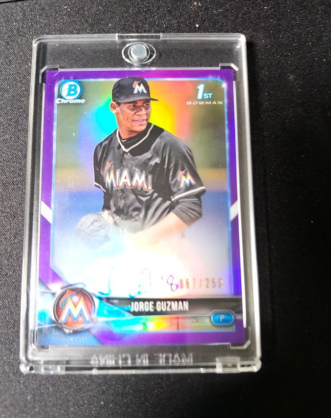 2018 Bowman Chrome #BDC-66 Jorge Guzman — front