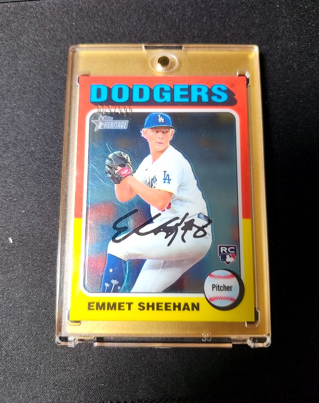 2024 Topps Heritage #187 Emmet Sheehan — front