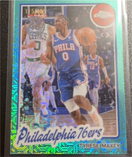 2025-26 Topps Basketball Chrome Mojo #TC-TM Tyrese Maxey — front