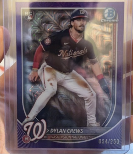 2025 Bowman Chrome #054 Dylan Crews — front