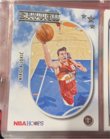 2021-22 Panini NBA Hoops #24 Nikola Jokic Skyview Insert — front