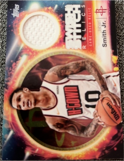 2025-26 Topps Swish & Stitch Relics #SST-JS Jabari Smith Jr. — front