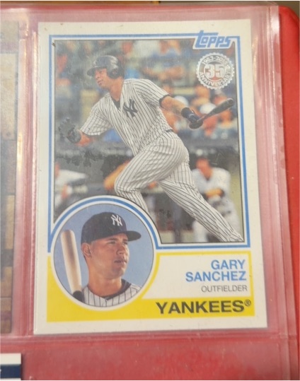 2018 Topps Series 1 1983 Insert #83-74 Gary Sanchez — front
