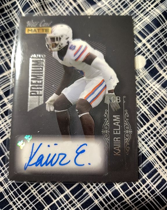 2021 Wild Card Matte Premier #MB-A Kaiir Elam — front