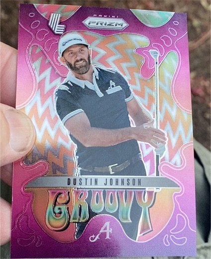 2025 Panini Prizm LIV Golf #8 Dustin Johnson Groovy — front