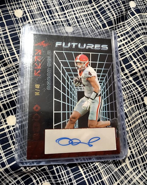 2024 Leaf Futures Red Foil #A-OD1 Oscar Delp — front