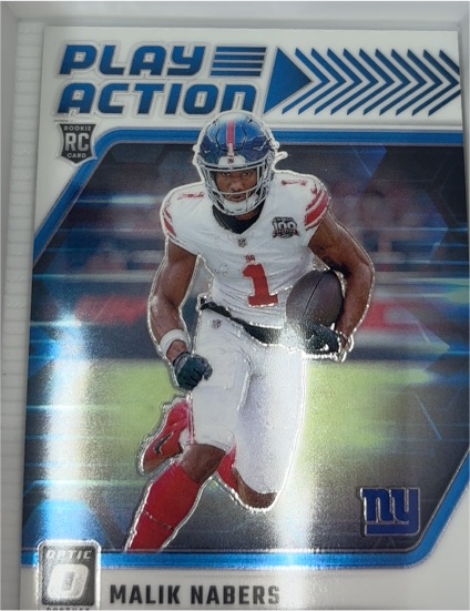 2024 Panini Donruss Optic Play Action #8 Malik Nabers — front
