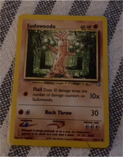 2000 Pokemon Neo Genesis #77 Sudowoodo — front