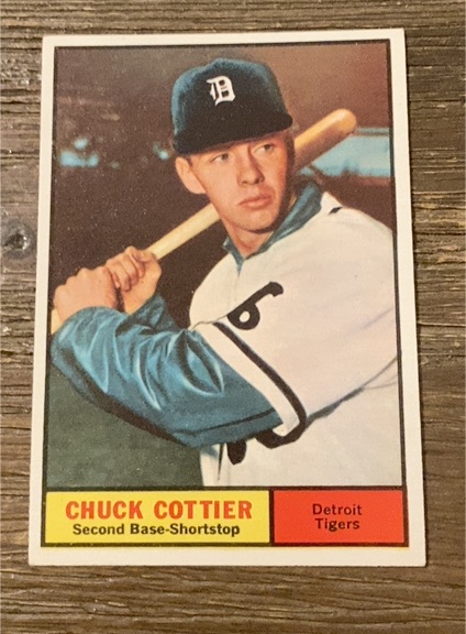 1961 Topps #13 Chuck Cottier — front