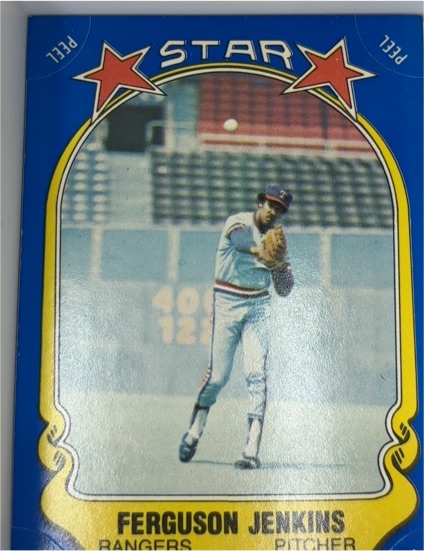 1981 Fleer Star Stickers #84 Ferguson Jenkins — front