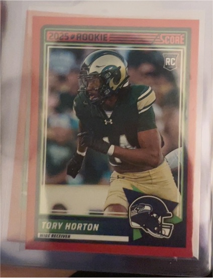 2025 Panini Score #58 Tory Horton Rookie Seattle Seahawks — front