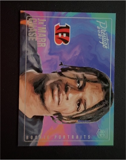 2021 Panini Prestige Rookie Portraits #RP-10 Ja'Marr Chase — front