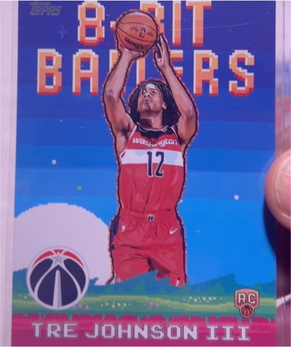 2025-26 Topps #8B-36 Tre Johnson III 8-Bit Ballers Rookie — front