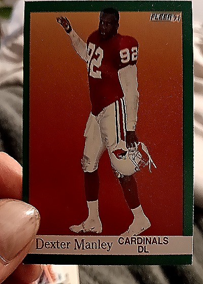 1991 Fleer #343 Dexter Manley — front