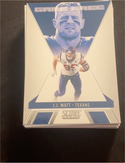 2021 Panini Score Game Face #GF4 J.J. Watt — front