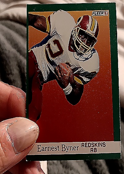 1991 Fleer #383 Earnest Byner — front