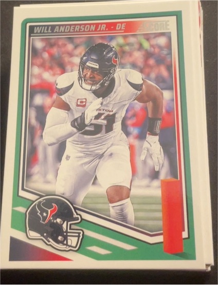 2025 Panini Score #187 Will Anderson Jr. — front