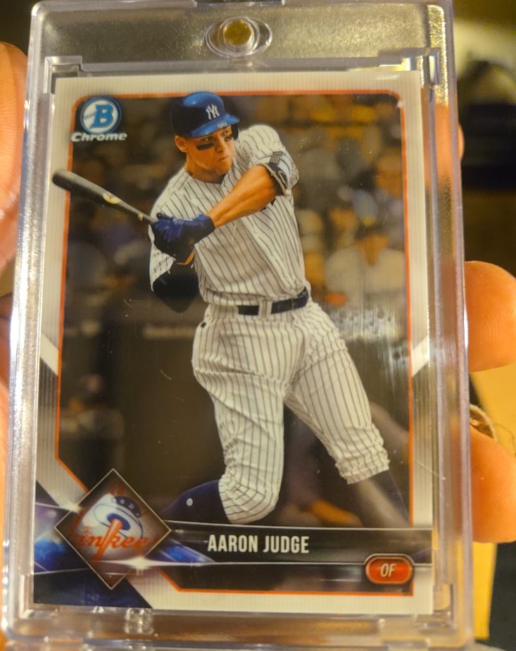 2018 Bowman Chrome #100 Aaron Judge — front