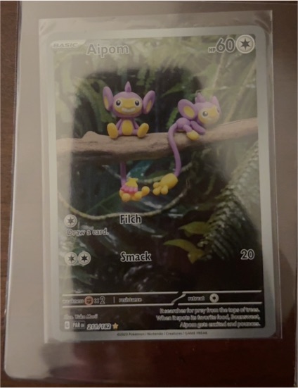2023 Pokémon SV04: Paradox Rift #211 Aipom — front