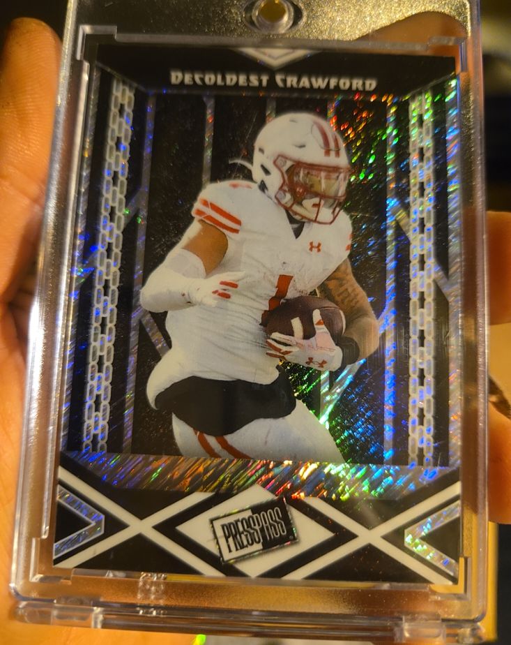 2024 Leaf Press Pass # DeColdest Crawford — front